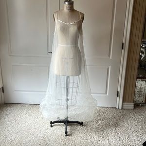 Krista Larson Sheer tulle ivory gown